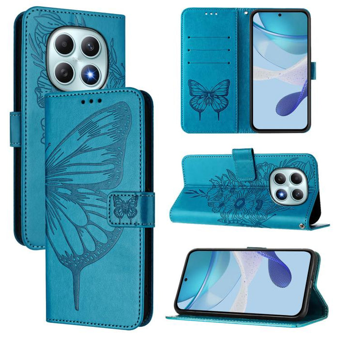 Funda de cuero para teléfono con diseño de mariposa en relieve, For Redmi K90 Max 5G, For Redmi A7 Pro 5G 171mm / Poco C81, For Redmi 15a 5G Global, For Redmi A5 4G 171.7mm / Poco C71 4G, For Redmi Turbo 5 5G Global / Poco X8 Pro                       ...