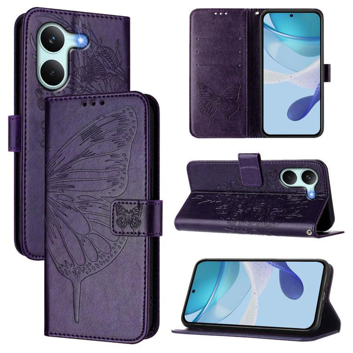 Funda de cuero para teléfono con diseño de mariposa en relieve, For Redmi K90 Max 5G, For Redmi A7 Pro 5G 171mm / Poco C81, For Redmi 15a 5G Global, For Redmi A5 4G 171.7mm / Poco C71 4G, For Redmi Turbo 5 5G Global / Poco X8 Pro                       ...