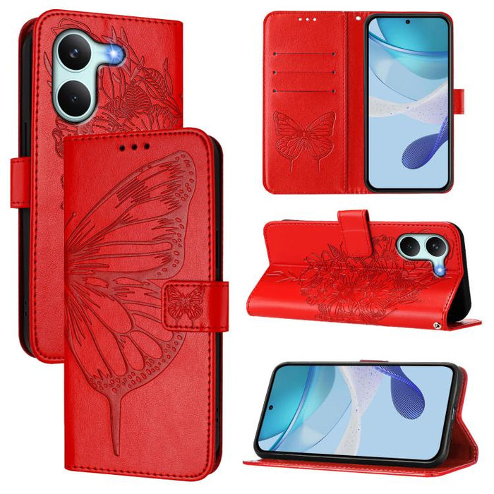 Funda de cuero para teléfono con diseño de mariposa en relieve, For Redmi K90 Max 5G, For Redmi A7 Pro 5G 171mm / Poco C81, For Redmi 15a 5G Global, For Redmi A5 4G 171.7mm / Poco C71 4G, For Redmi Turbo 5 5G Global / Poco X8 Pro                       ...