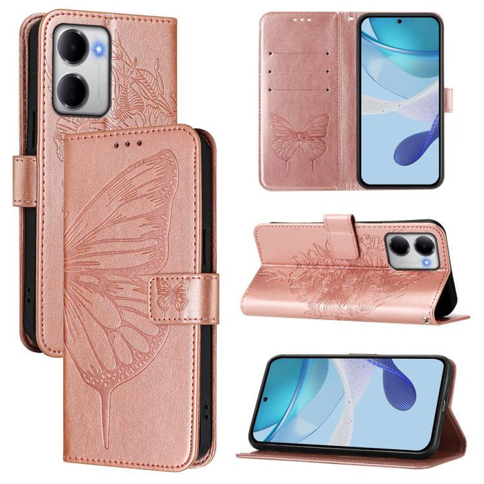Funda de cuero para teléfono con diseño de mariposa en relieve, For Redmi K90 Max 5G, For Redmi A7 Pro 5G 171mm / Poco C81, For Redmi 15a 5G Global, For Redmi A5 4G 171.7mm / Poco C71 4G, For Redmi Turbo 5 5G Global / Poco X8 Pro                       ...