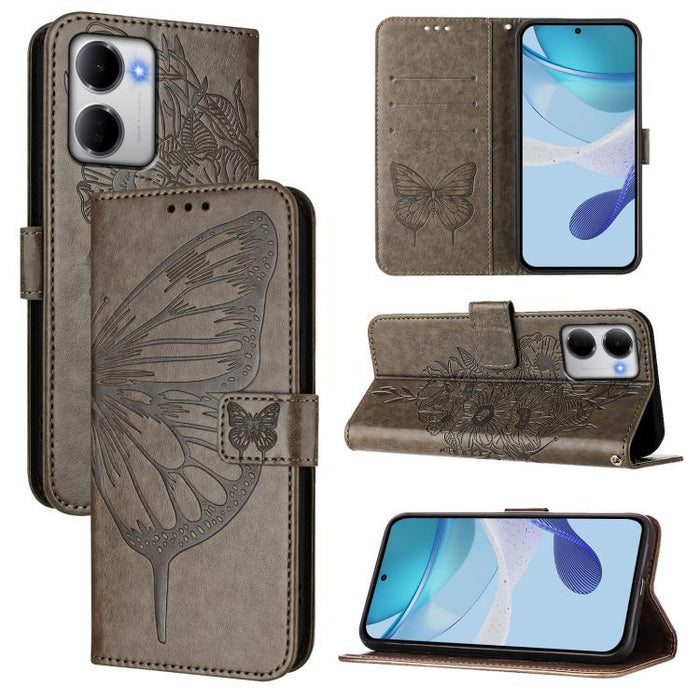 Funda de cuero para teléfono con diseño de mariposa en relieve, For Redmi K90 Max 5G, For Redmi A7 Pro 5G 171mm / Poco C81, For Redmi 15a 5G Global, For Redmi A5 4G 171.7mm / Poco C71 4G, For Redmi Turbo 5 5G Global / Poco X8 Pro                       ...