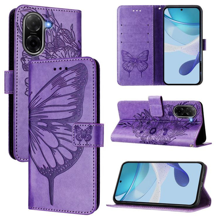 Funda de cuero para teléfono con diseño de mariposa en relieve, For Redmi K90 Max 5G, For Redmi A7 Pro 5G 171mm / Poco C81, For Redmi 15a 5G Global, For Redmi A5 4G 171.7mm / Poco C71 4G, For Redmi Turbo 5 5G Global / Poco X8 Pro                       ...