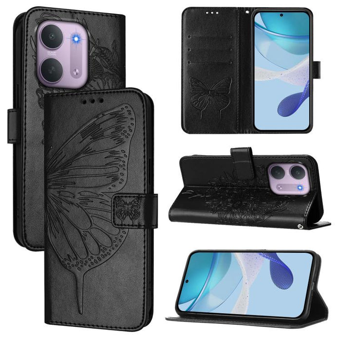 Funda de cuero para teléfono con diseño de mariposa en relieve, For Redmi K90 Max 5G, For Redmi A7 Pro 5G 171mm / Poco C81, For Redmi 15a 5G Global, For Redmi A5 4G 171.7mm / Poco C71 4G, For Redmi Turbo 5 5G Global / Poco X8 Pro                       ...