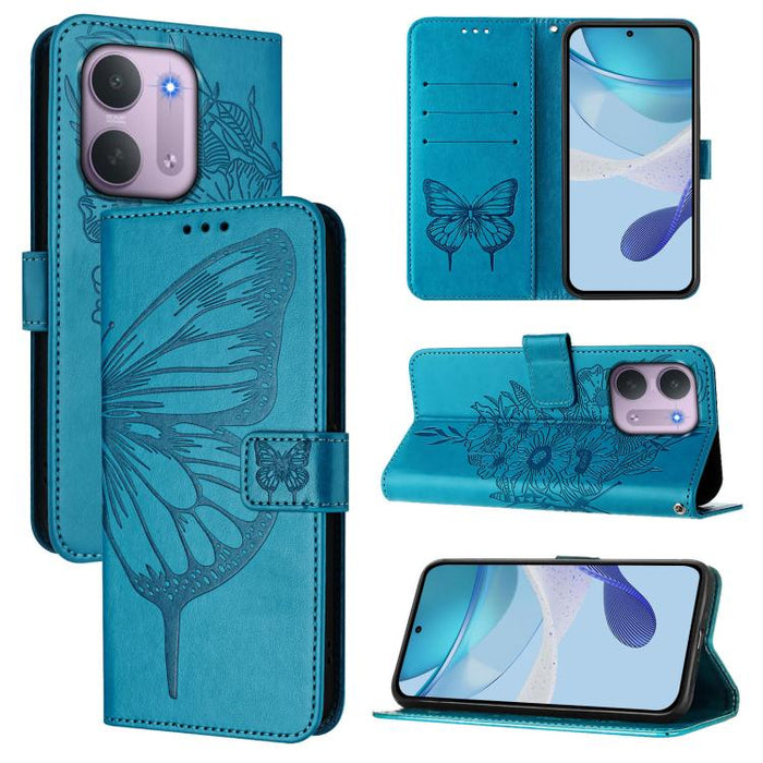 Funda de cuero para teléfono con diseño de mariposa en relieve, For Redmi K90 Max 5G, For Redmi A7 Pro 5G 171mm / Poco C81, For Redmi 15a 5G Global, For Redmi A5 4G 171.7mm / Poco C71 4G, For Redmi Turbo 5 5G Global / Poco X8 Pro                       ...