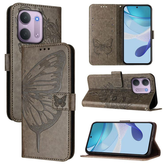 Funda de cuero para teléfono con diseño de mariposa en relieve, For Redmi K90 Max 5G, For Redmi A7 Pro 5G 171mm / Poco C81, For Redmi 15a 5G Global, For Redmi A5 4G 171.7mm / Poco C71 4G, For Redmi Turbo 5 5G Global / Poco X8 Pro                       ...