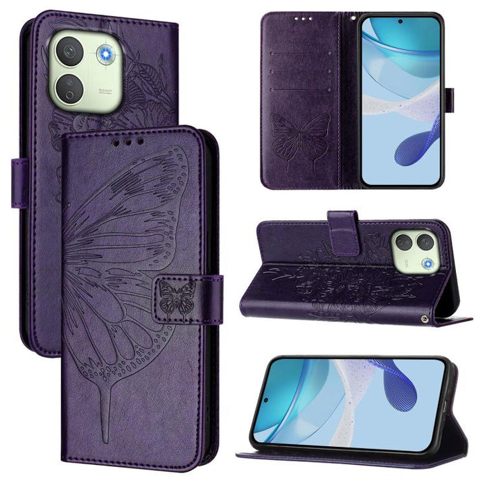 Funda de cuero para teléfono con diseño de mariposa en relieve, For Redmi K90 Max 5G, For Redmi A7 Pro 5G 171mm / Poco C81, For Redmi 15a 5G Global, For Redmi A5 4G 171.7mm / Poco C71 4G, For Redmi Turbo 5 5G Global / Poco X8 Pro                       ...