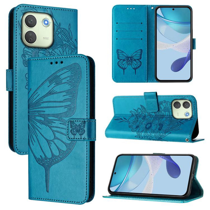 Funda de cuero para teléfono con diseño de mariposa en relieve, For Redmi K90 Max 5G, For Redmi A7 Pro 5G 171mm / Poco C81, For Redmi 15a 5G Global, For Redmi A5 4G 171.7mm / Poco C71 4G, For Redmi Turbo 5 5G Global / Poco X8 Pro                       ...