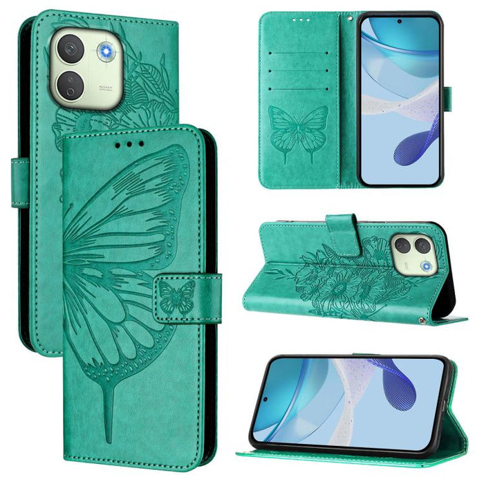 Funda de cuero para teléfono con diseño de mariposa en relieve, For Redmi K90 Max 5G, For Redmi A7 Pro 5G 171mm / Poco C81, For Redmi 15a 5G Global, For Redmi A5 4G 171.7mm / Poco C71 4G, For Redmi Turbo 5 5G Global / Poco X8 Pro                       ...