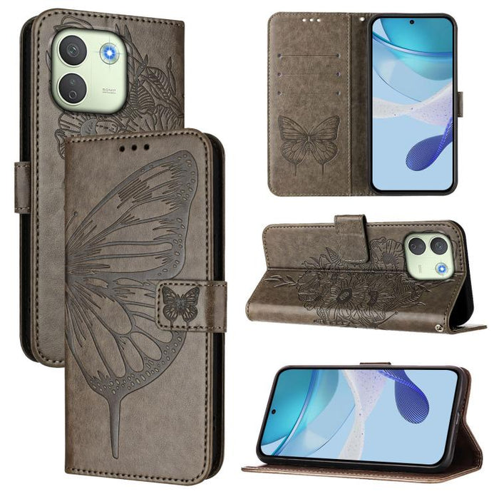 Funda de cuero para teléfono con diseño de mariposa en relieve, For Redmi K90 Max 5G, For Redmi A7 Pro 5G 171mm / Poco C81, For Redmi 15a 5G Global, For Redmi A5 4G 171.7mm / Poco C71 4G, For Redmi Turbo 5 5G Global / Poco X8 Pro                       ...
