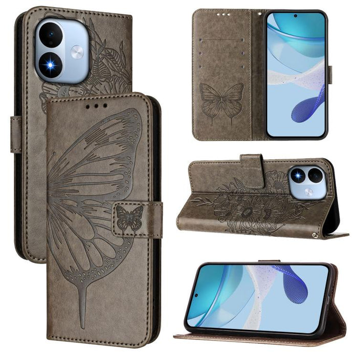 Funda de cuero para teléfono con diseño de mariposa en relieve, For Redmi K90 Max 5G, For Redmi A7 Pro 5G 171mm / Poco C81, For Redmi 15a 5G Global, For Redmi A5 4G 171.7mm / Poco C71 4G, For Redmi Turbo 5 5G Global / Poco X8 Pro                       ...