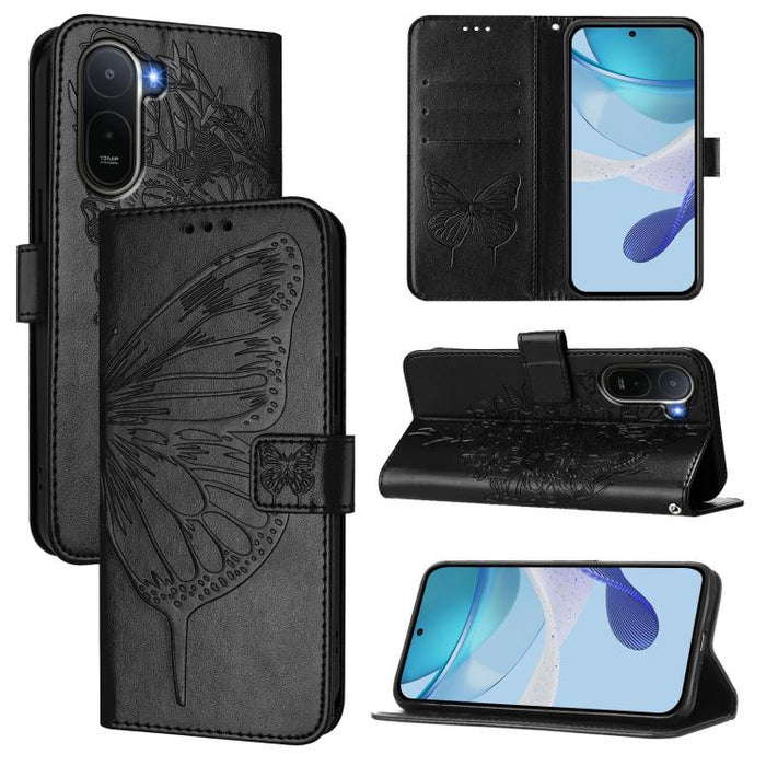 Funda de cuero para teléfono con diseño de mariposa en relieve, For Redmi K90 Max 5G, For Redmi A7 Pro 5G 171mm / Poco C81, For Redmi 15a 5G Global, For Redmi A5 4G 171.7mm / Poco C71 4G, For Redmi Turbo 5 5G Global / Poco X8 Pro                       ...