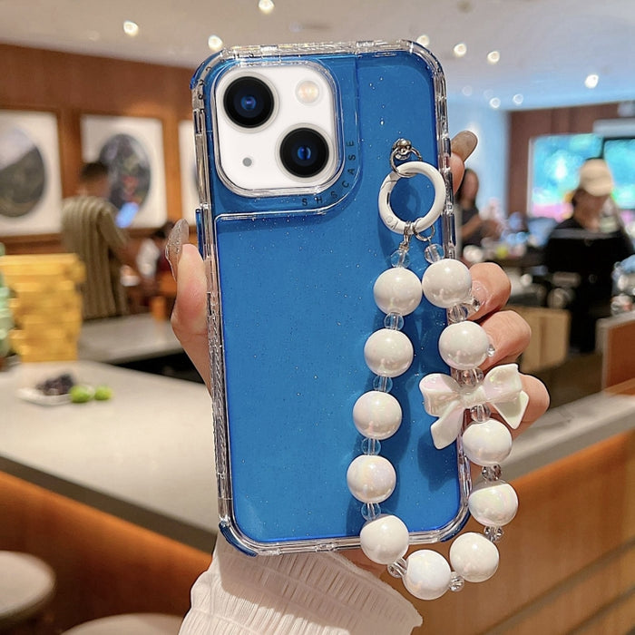 Funda para teléfono con cobertura total de TPU + PC + lentejuelas brillantes con pulsera, For iPhone 17 Pro Max, For iPhone 17 Pro, For iPhone 16 Pro Max, For iPhone 16 Pro, For iPhone 16 Plus, For iPhone 16, For iPhone 15 Pro Max, For iPhone 15 Pro   ...