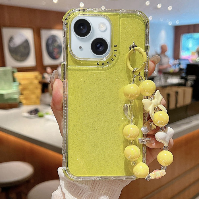 Funda para teléfono con cobertura total de TPU + PC + lentejuelas brillantes con pulsera, For iPhone 17 Pro Max, For iPhone 17 Pro, For iPhone 16 Pro Max, For iPhone 16 Pro, For iPhone 16 Plus, For iPhone 16, For iPhone 15 Pro Max, For iPhone 15 Pro   ...