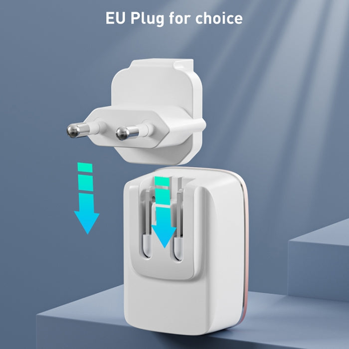 Cargador rápido USB LDNIO A1204Q QC3.0 de 18 W con cable USB a 8 pines de 1 m, EU Plug, UK Plug, US Plug