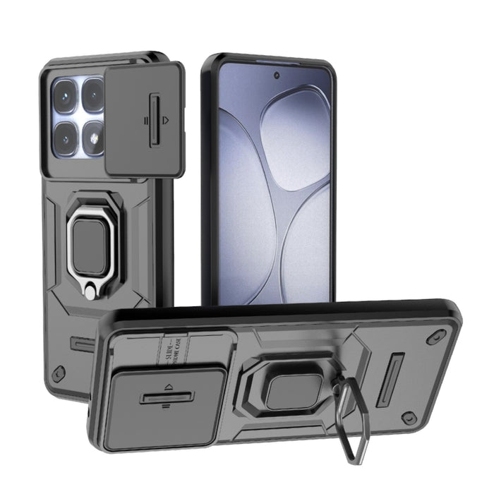 Funda para teléfono a prueba de golpes con soporte y carcasa deslizante de TPU + PC Camshield, For Redmi Turbo 5 Max / Poco X8 Pro Max, For Redmi Turbo 5 5G / Poco X8 Pro 5G, For Redmi Note 15 Pro+ 5G Global 163.3mm, For Redmi Note 15 5G Global 164mm  ...