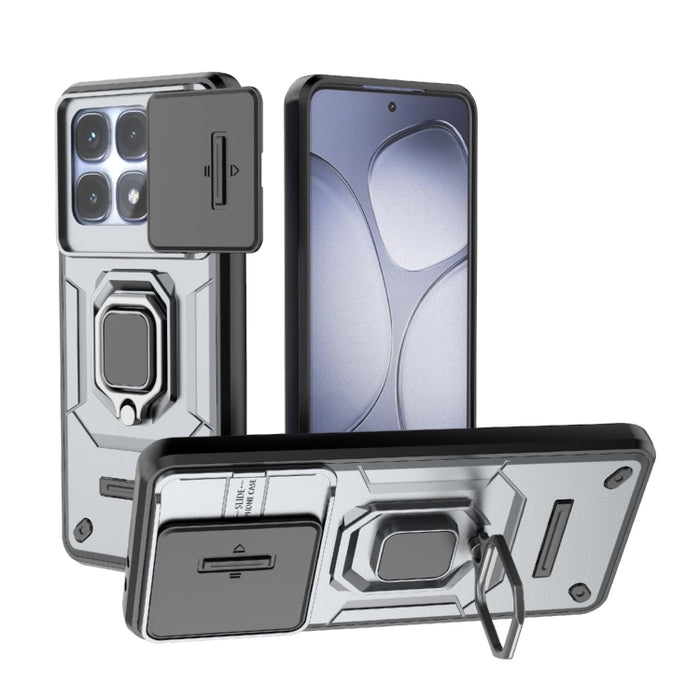Funda para teléfono a prueba de golpes con soporte y carcasa deslizante de TPU + PC Camshield, For Redmi Turbo 5 Max / Poco X8 Pro Max, For Redmi Turbo 5 5G / Poco X8 Pro 5G, For Redmi Note 15 Pro+ 5G Global 163.3mm, For Redmi Note 15 5G Global 164mm  ...