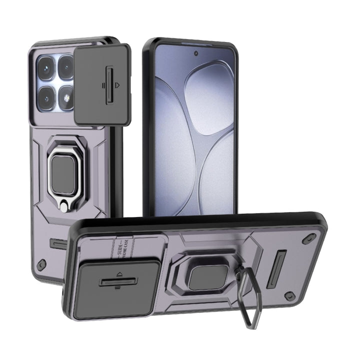 Funda para teléfono a prueba de golpes con soporte y carcasa deslizante de TPU + PC Camshield, For Redmi Turbo 5 Max / Poco X8 Pro Max, For Redmi Turbo 5 5G / Poco X8 Pro 5G, For Redmi Note 15 Pro+ 5G Global 163.3mm, For Redmi Note 15 5G Global 164mm  ...