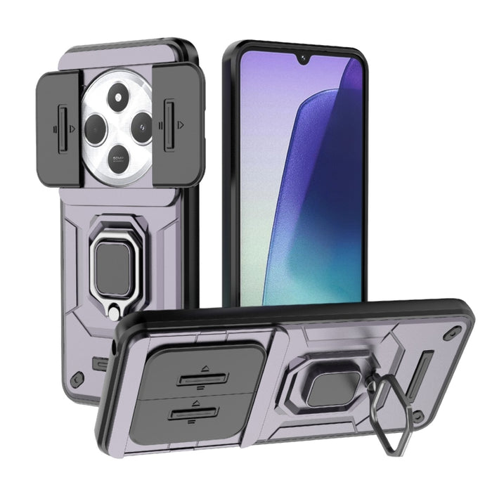 Funda para teléfono a prueba de golpes con soporte y carcasa deslizante de TPU + PC Camshield, For Redmi Turbo 5 Max / Poco X8 Pro Max, For Redmi Turbo 5 5G / Poco X8 Pro 5G, For Redmi Note 15 Pro+ 5G Global 163.3mm, For Redmi Note 15 5G Global 164mm  ...