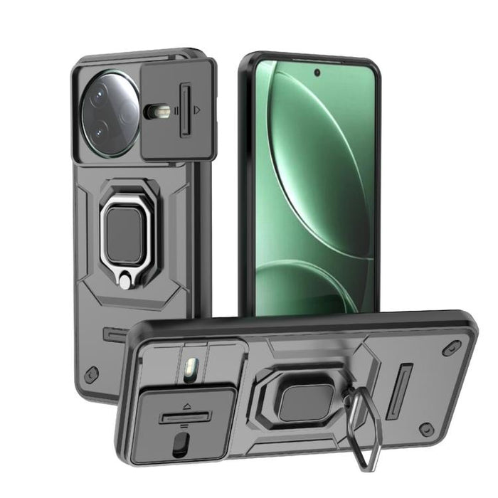 Funda para teléfono a prueba de golpes con soporte y carcasa deslizante de TPU + PC Camshield, For Redmi Turbo 5 Max / Poco X8 Pro Max, For Redmi Turbo 5 5G / Poco X8 Pro 5G, For Redmi Note 15 Pro+ 5G Global 163.3mm, For Redmi Note 15 5G Global 164mm  ...