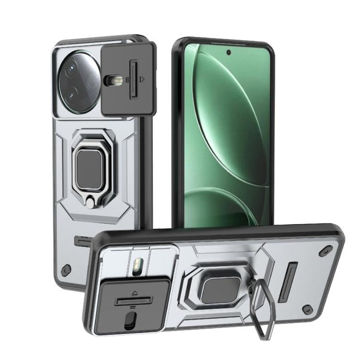 Funda para teléfono a prueba de golpes con soporte y carcasa deslizante de TPU + PC Camshield, For Redmi Turbo 5 Max / Poco X8 Pro Max, For Redmi Turbo 5 5G / Poco X8 Pro 5G, For Redmi Note 15 Pro+ 5G Global 163.3mm, For Redmi Note 15 5G Global 164mm  ...