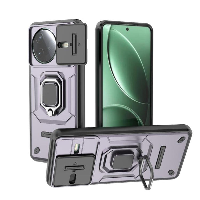 Funda para teléfono a prueba de golpes con soporte y carcasa deslizante de TPU + PC Camshield, For Redmi Turbo 5 Max / Poco X8 Pro Max, For Redmi Turbo 5 5G / Poco X8 Pro 5G, For Redmi Note 15 Pro+ 5G Global 163.3mm, For Redmi Note 15 5G Global 164mm  ...
