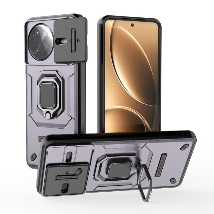 Funda para teléfono a prueba de golpes con soporte y carcasa deslizante de TPU + PC Camshield, For Redmi Turbo 5 Max / Poco X8 Pro Max, For Redmi Turbo 5 5G / Poco X8 Pro 5G, For Redmi Note 15 Pro+ 5G Global 163.3mm, For Redmi Note 15 5G Global 164mm  ...