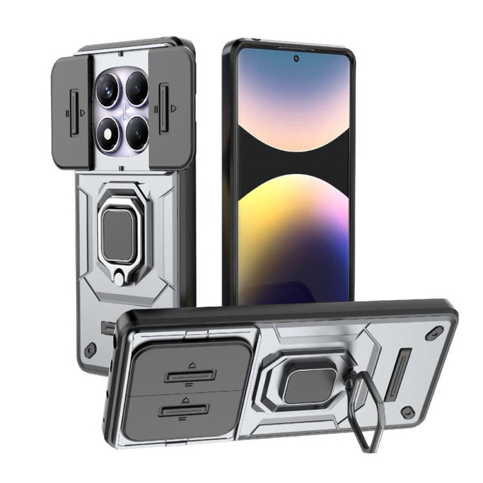 Funda para teléfono a prueba de golpes con soporte y carcasa deslizante de TPU + PC Camshield, For Redmi Turbo 5 Max / Poco X8 Pro Max, For Redmi Turbo 5 5G / Poco X8 Pro 5G, For Redmi Note 15 Pro+ 5G Global 163.3mm, For Redmi Note 15 5G Global 164mm  ...