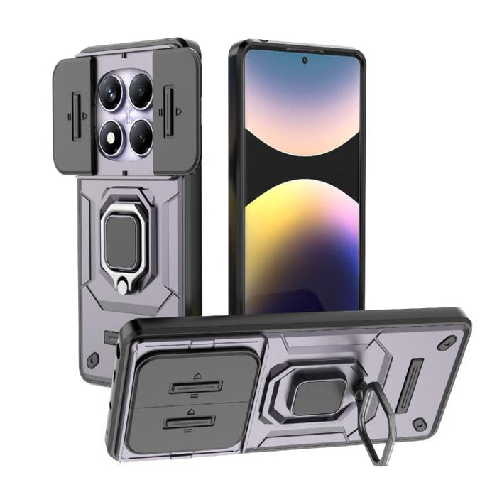 Funda para teléfono a prueba de golpes con soporte y carcasa deslizante de TPU + PC Camshield, For Redmi Turbo 5 Max / Poco X8 Pro Max, For Redmi Turbo 5 5G / Poco X8 Pro 5G, For Redmi Note 15 Pro+ 5G Global 163.3mm, For Redmi Note 15 5G Global 164mm  ...