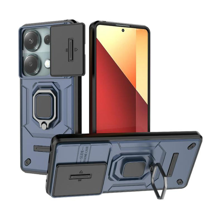 Funda para teléfono a prueba de golpes con soporte y carcasa deslizante de TPU + PC Camshield, For Redmi Turbo 5 Max / Poco X8 Pro Max, For Redmi Turbo 5 5G / Poco X8 Pro 5G, For Redmi Note 15 Pro+ 5G Global 163.3mm, For Redmi Note 15 5G Global 164mm  ...