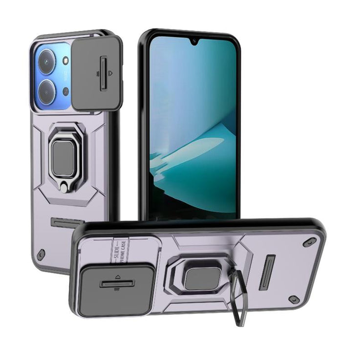 Funda para teléfono a prueba de golpes con soporte y carcasa deslizante de TPU + PC Camshield, For Redmi Turbo 5 Max / Poco X8 Pro Max, For Redmi Turbo 5 5G / Poco X8 Pro 5G, For Redmi Note 15 Pro+ 5G Global 163.3mm, For Redmi Note 15 5G Global 164mm  ...