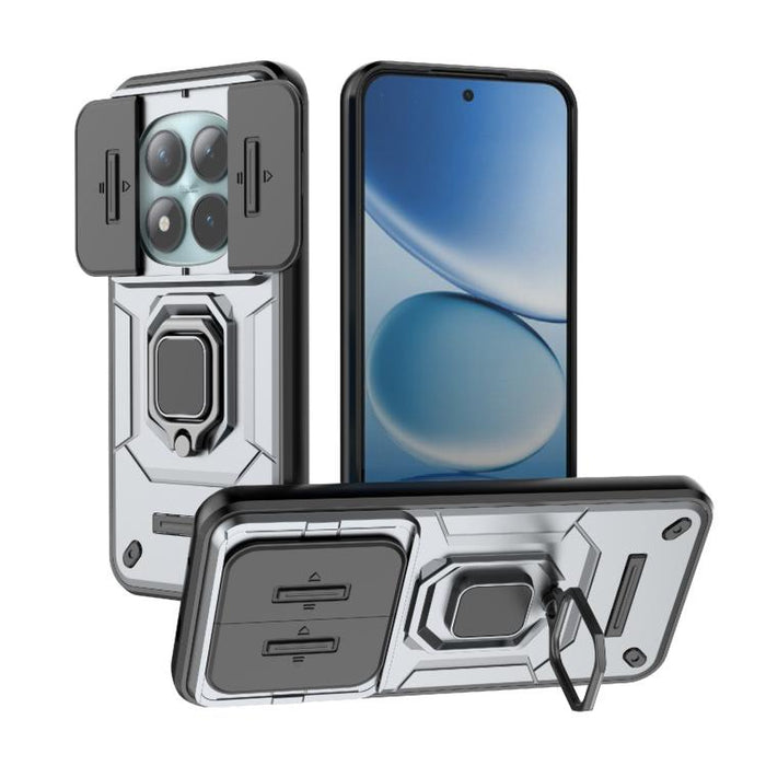 Funda para teléfono a prueba de golpes con soporte y carcasa deslizante de TPU + PC Camshield, For Redmi Turbo 5 Max / Poco X8 Pro Max, For Redmi Turbo 5 5G / Poco X8 Pro 5G, For Redmi Note 15 Pro+ 5G Global 163.3mm, For Redmi Note 15 5G Global 164mm  ...