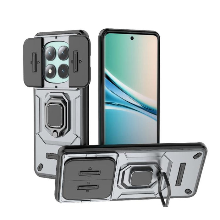 Funda para teléfono a prueba de golpes con soporte y carcasa deslizante de TPU + PC Camshield, For Redmi Turbo 5 Max / Poco X8 Pro Max, For Redmi Turbo 5 5G / Poco X8 Pro 5G, For Redmi Note 15 Pro+ 5G Global 163.3mm, For Redmi Note 15 5G Global 164mm  ...