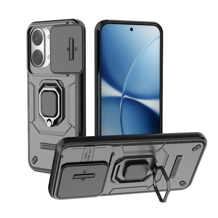 Funda para teléfono a prueba de golpes con soporte y carcasa deslizante de TPU + PC Camshield, For Redmi Turbo 5 Max / Poco X8 Pro Max, For Redmi Turbo 5 5G / Poco X8 Pro 5G, For Redmi Note 15 Pro+ 5G Global 163.3mm, For Redmi Note 15 5G Global 164mm  ...
