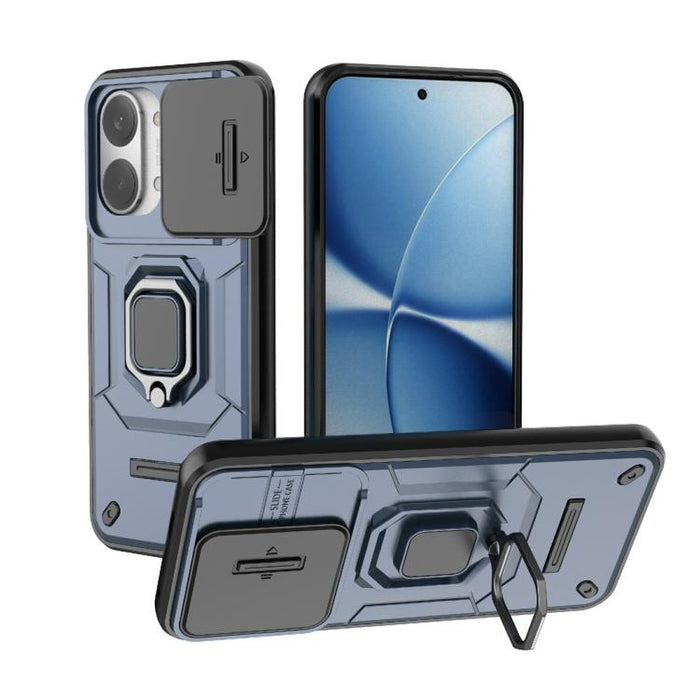 Funda para teléfono a prueba de golpes con soporte y carcasa deslizante de TPU + PC Camshield, For Redmi Turbo 5 Max / Poco X8 Pro Max, For Redmi Turbo 5 5G / Poco X8 Pro 5G, For Redmi Note 15 Pro+ 5G Global 163.3mm, For Redmi Note 15 5G Global 164mm  ...