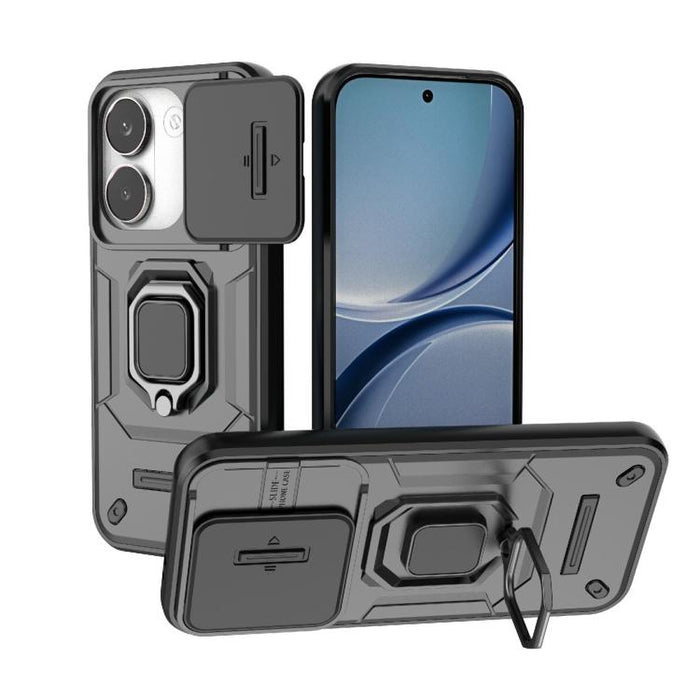 Funda para teléfono a prueba de golpes con soporte y carcasa deslizante de TPU + PC Camshield, For Redmi Turbo 5 Max / Poco X8 Pro Max, For Redmi Turbo 5 5G / Poco X8 Pro 5G, For Redmi Note 15 Pro+ 5G Global 163.3mm, For Redmi Note 15 5G Global 164mm  ...
