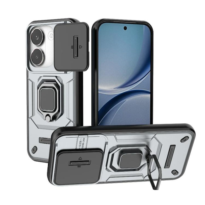 Funda para teléfono a prueba de golpes con soporte y carcasa deslizante de TPU + PC Camshield, For Redmi Turbo 5 Max / Poco X8 Pro Max, For Redmi Turbo 5 5G / Poco X8 Pro 5G, For Redmi Note 15 Pro+ 5G Global 163.3mm, For Redmi Note 15 5G Global 164mm  ...