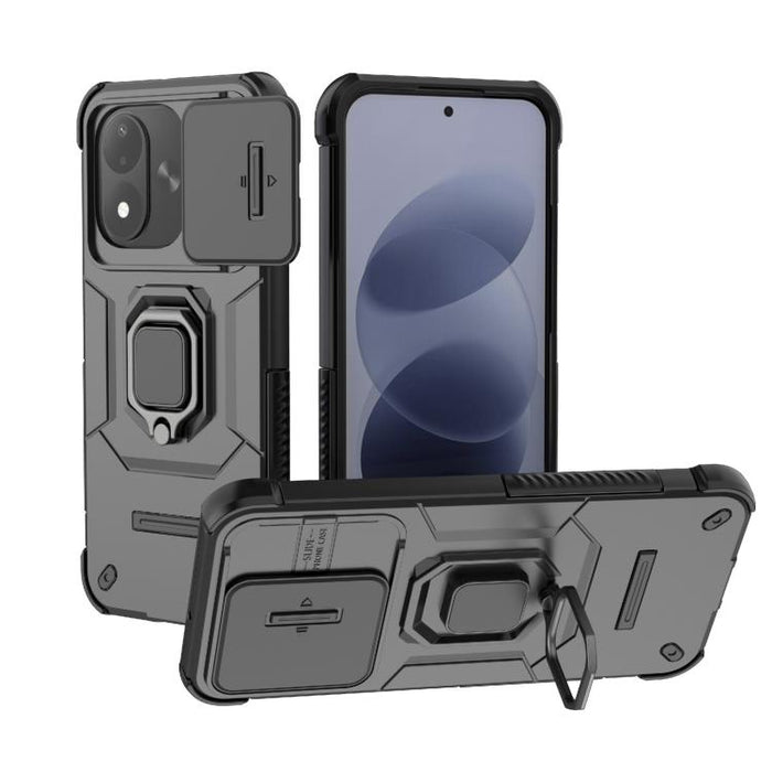 Funda para teléfono a prueba de golpes con soporte y carcasa deslizante de TPU + PC Camshield, For Redmi Turbo 5 Max / Poco X8 Pro Max, For Redmi Turbo 5 5G / Poco X8 Pro 5G, For Redmi Note 15 Pro+ 5G Global 163.3mm, For Redmi Note 15 5G Global 164mm  ...