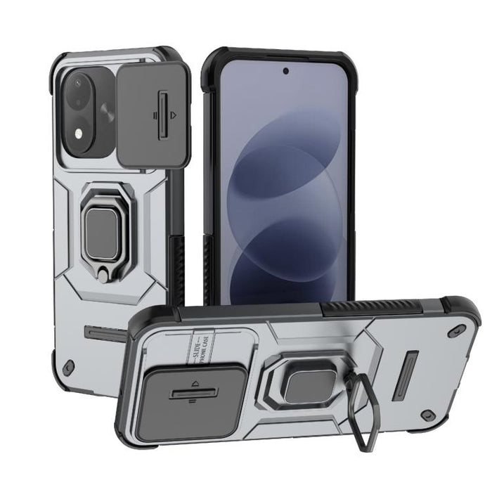 Funda para teléfono a prueba de golpes con soporte y carcasa deslizante de TPU + PC Camshield, For Redmi Turbo 5 Max / Poco X8 Pro Max, For Redmi Turbo 5 5G / Poco X8 Pro 5G, For Redmi Note 15 Pro+ 5G Global 163.3mm, For Redmi Note 15 5G Global 164mm  ...