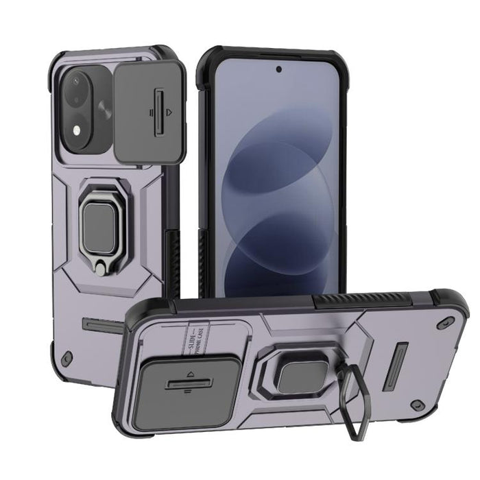 Funda para teléfono a prueba de golpes con soporte y carcasa deslizante de TPU + PC Camshield, For Redmi Turbo 5 Max / Poco X8 Pro Max, For Redmi Turbo 5 5G / Poco X8 Pro 5G, For Redmi Note 15 Pro+ 5G Global 163.3mm, For Redmi Note 15 5G Global 164mm  ...