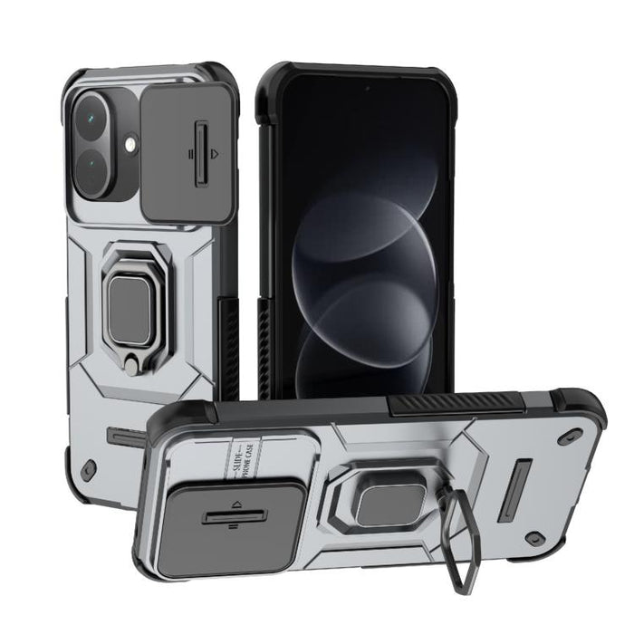 Funda para teléfono a prueba de golpes con soporte y carcasa deslizante de TPU + PC Camshield, For Redmi Turbo 5 Max / Poco X8 Pro Max, For Redmi Turbo 5 5G / Poco X8 Pro 5G, For Redmi Note 15 Pro+ 5G Global 163.3mm, For Redmi Note 15 5G Global 164mm  ...