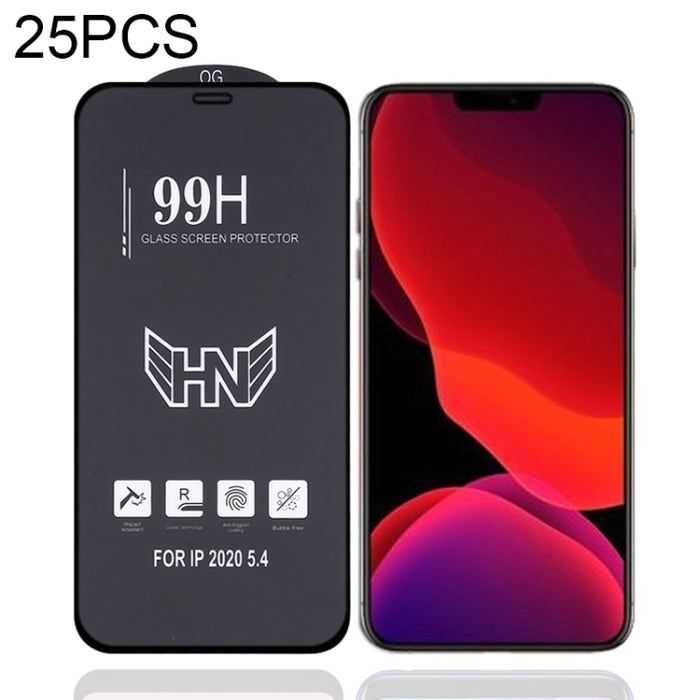 Película de vidrio templado de pantalla completa de arco grande de aluminio alto de 25 piezas, For iPhone 12 mini (25 PCS), For iPhone 12 / 12 Pro (25 PCS), For iPhone 12 Pro Max (25 PCS)