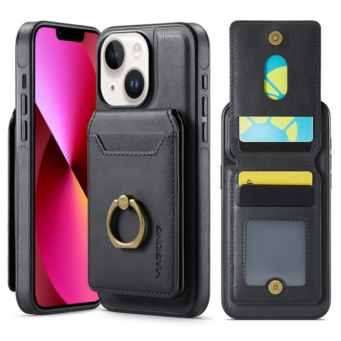 Funda para teléfono con tapa trasera RFID y billetera desmontable MagSafe DG.MING K1, For iPhone 13, For iPhone 12, For iPhone 12 Pro Max, For iPhone 12 Pro