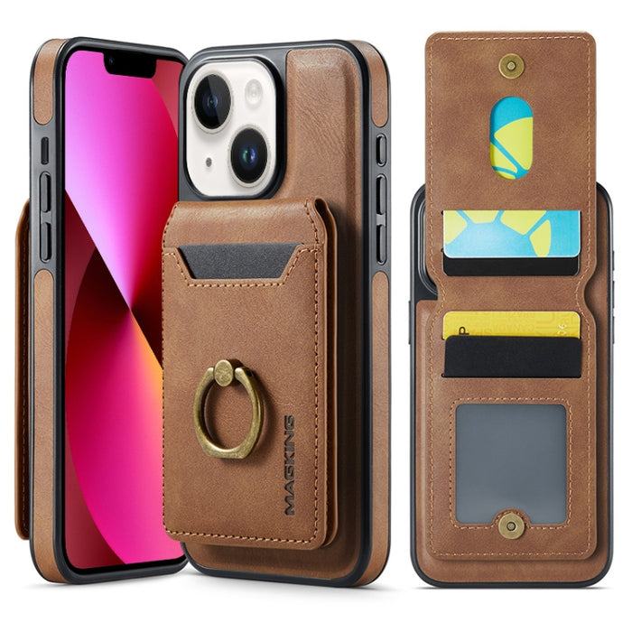 Funda para teléfono con tapa trasera RFID y billetera desmontable MagSafe DG.MING K1, For iPhone 13, For iPhone 12, For iPhone 12 Pro Max, For iPhone 12 Pro