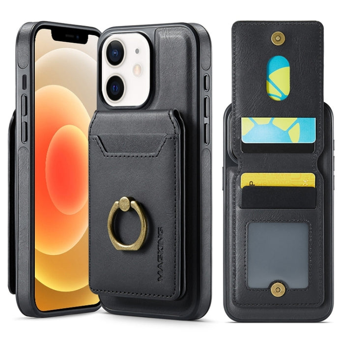 Funda para teléfono con tapa trasera RFID y billetera desmontable MagSafe DG.MING K1, For iPhone 13, For iPhone 12, For iPhone 12 Pro Max, For iPhone 12 Pro