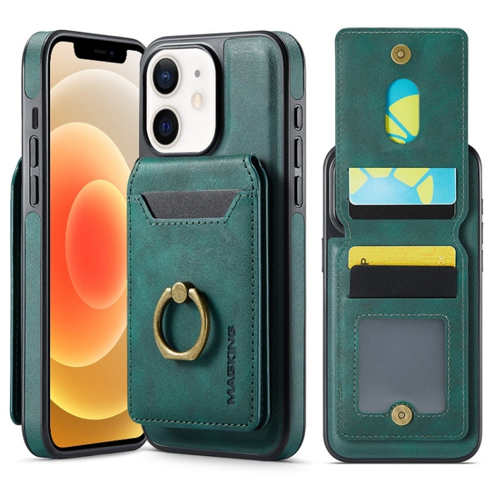 Funda para teléfono con tapa trasera RFID y billetera desmontable MagSafe DG.MING K1, For iPhone 13, For iPhone 12, For iPhone 12 Pro Max, For iPhone 12 Pro
