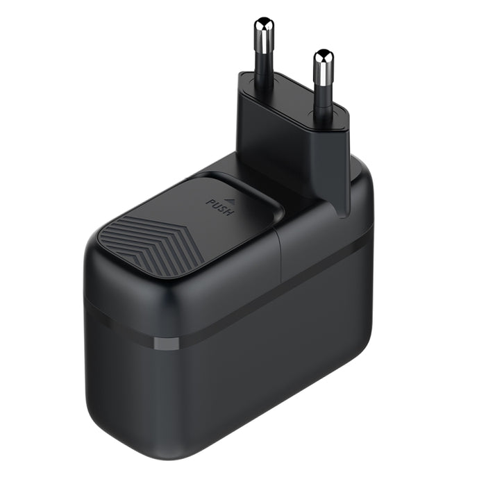 Cargador de interfaz LDNIO Q367 65W GaN con 3 puertos USB-C/Tipo-C y cable de datos USB-C/Tipo-C a USB-C/Tipo-C, EU Plug, UK Plug, US Plug