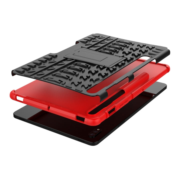 Estuche protector de TPU + PC a prueba de golpes con textura de neumático con soporte, For Samsung Galaxy Tab S8 / Galaxy Tab S7 T870 / T875, For Xiaomi Redmi 9A, For OPPO A52 / A72 / A92