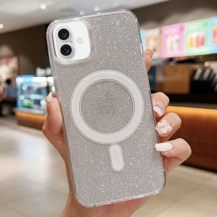 Funda para teléfono MagSafe con purpurina acrílica transparente, For iPhone 18 Pro / 17 Pro, For iPhone 18 Pro Max / 17 Pro Max, For iPhone 17e / 16e, For iPhone 17, For iPhone Air, For iPhone 16 Pro Max, For iPhone 16 Pro, For iPhone 16 Plus          ...