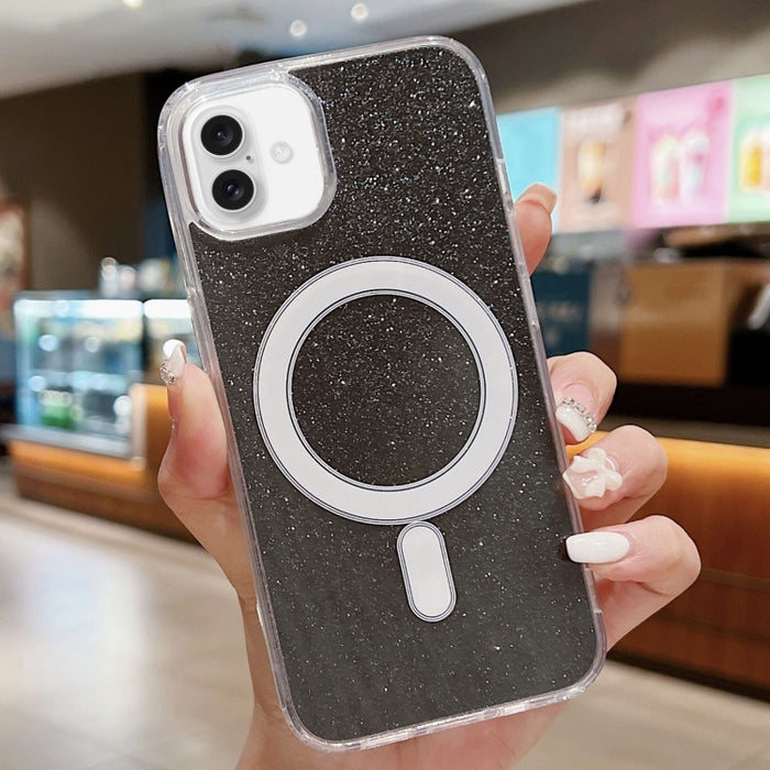 Funda para teléfono MagSafe con purpurina acrílica transparente, For iPhone 18 Pro / 17 Pro, For iPhone 18 Pro Max / 17 Pro Max, For iPhone 17e / 16e, For iPhone 17, For iPhone Air, For iPhone 16 Pro Max, For iPhone 16 Pro, For iPhone 16 Plus          ...