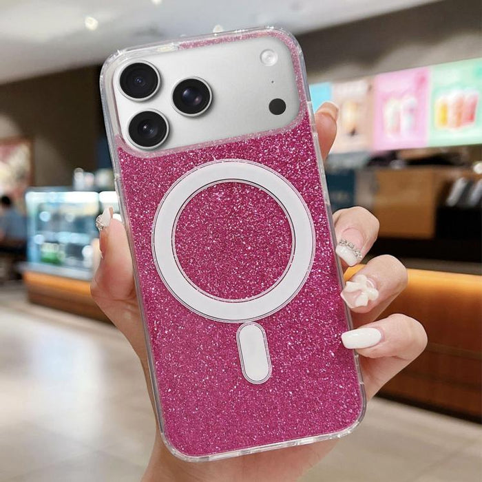 Funda para teléfono MagSafe con purpurina acrílica transparente, For iPhone 18 Pro / 17 Pro, For iPhone 18 Pro Max / 17 Pro Max, For iPhone 17e / 16e, For iPhone 17, For iPhone Air, For iPhone 16 Pro Max, For iPhone 16 Pro, For iPhone 16 Plus          ...